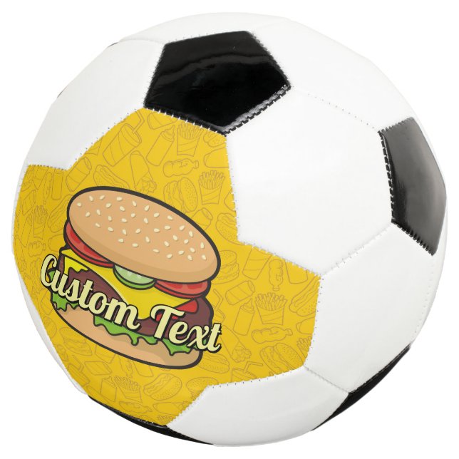 Balón De Fútbol Bola de fútbol Cheeseburger (Tres cuartos)