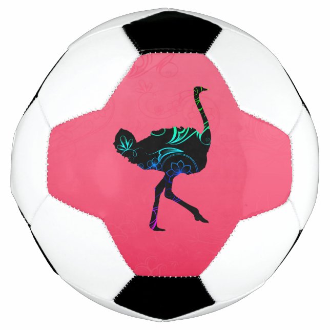 Balón De Fútbol Bola de fútbol de avestruz abstracta (Anverso)