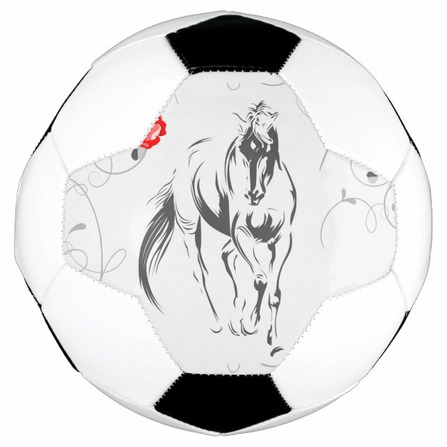 Balón De Fútbol Bola de fútbol de caballos barroca (Anverso)