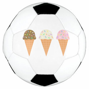 Balón De Fútbol Bola de Fútbol de Helado Cream Cones