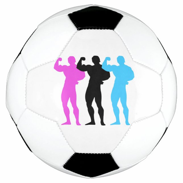 Balón De Fútbol Bola de fútbol de los constructores de cuerpos (Anverso)