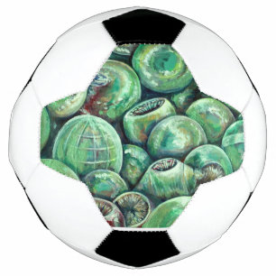 Balón De Fútbol Bolas de Navidades verdes