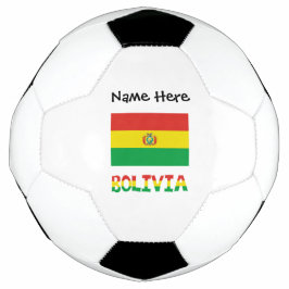Balón De Fútbol Bolivia Bandera Boliviana Texto Personalizado