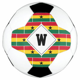 Balón De Fútbol Bolsa de fútbol monograma de GHANA elegante