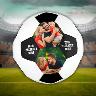 Balón De Fútbol Bolsa de fútbol personalizada de 2 mensajes fotogr