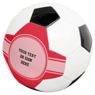 Balón De Fútbol Botón / Banner - blanco trans + tus ideas