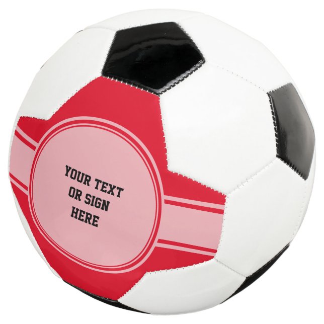 Balón De Fútbol Botón / Banner - blanco trans + tus ideas (Tres cuartos)