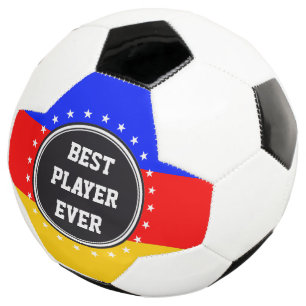 Balón De Fútbol Botón y estrellas negro + tu trasero. e ideas
