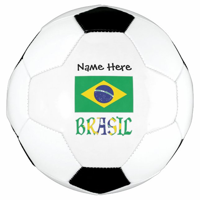 Balón De Fútbol Brasil Bandiera Brasil personalizado (Anverso)