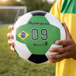Balón De Fútbol Brasil Seleção Player Custom Name Jersey Number