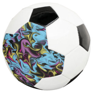 Balón De Fútbol Brillantes y abstractos zancos de color negro verd