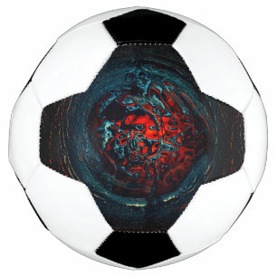 Balón De Fútbol Brillo rojo del Océano Inferno