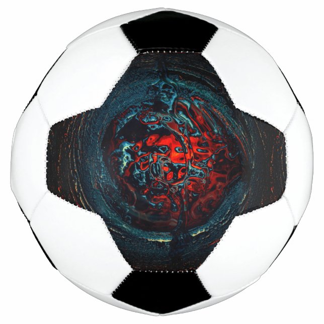 Balón De Fútbol Brillo rojo del Océano Inferno (Anverso)