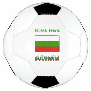 Balón De Fútbol Bulgaria Bandera búlgara Verde Nombre Personalizad