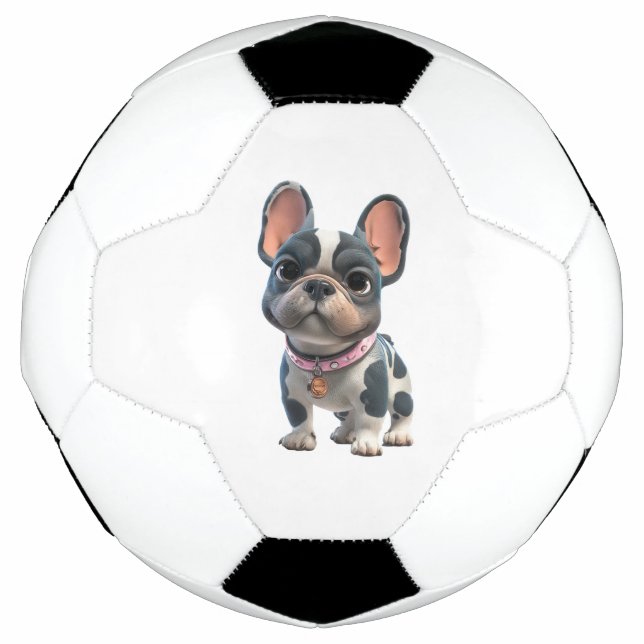 Balón De Fútbol Bulldog Francés (Anverso)