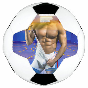 Balón De Fútbol bulto muscular de hombre de SlipperyJoe's abdomina