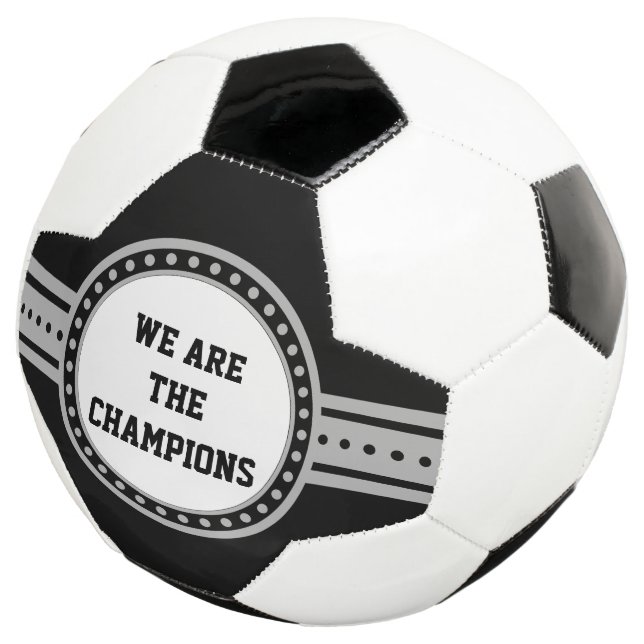 Balón De Fútbol Button / Banner - trans. white III + tus ideas (Tres cuartos)