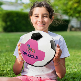 Balón De Fútbol Caballo arco iris - nombre de tu equipo