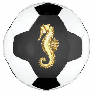 Balón De Fútbol Caballo marino polígono de oro