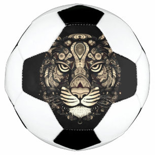 Balón De Fútbol Cabeza del tigre dorado