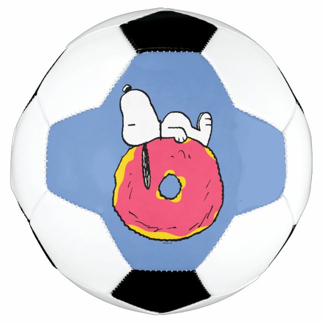 Balón De Fútbol Cacahuetes | Donut rosado Snoopy (Anverso)