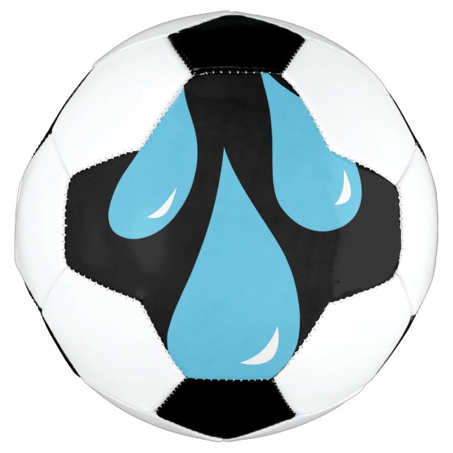 Balón De Fútbol Caídas de lluvia (Anverso)