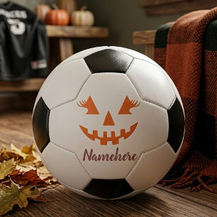 Balón De Fútbol Calabaza de Halloween personalizada femenina Jack