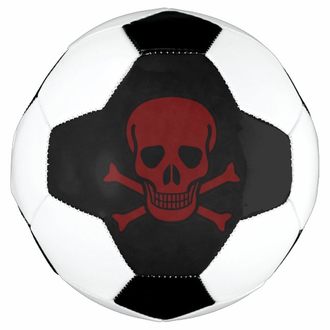 Balón De Fútbol Calavera y huesos (Anverso)