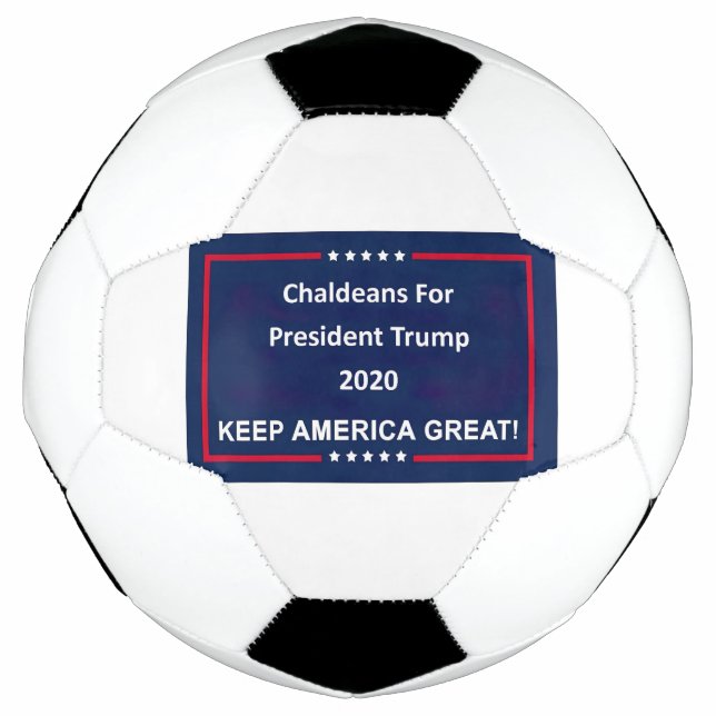 Balón De Fútbol Caldeos para el presidente Trump 2020 (Anverso)