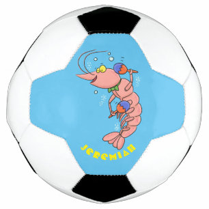 Balón De Fútbol Camarón alegre, personalizado de la gamba