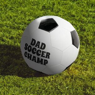 Balón de fútbol campeón nombre papá