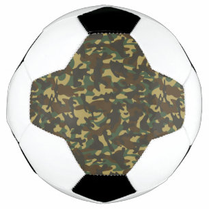 Balón De Fútbol Camuflaje de bosque