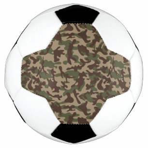 Balón De Fútbol Camuflaje de madera profunda