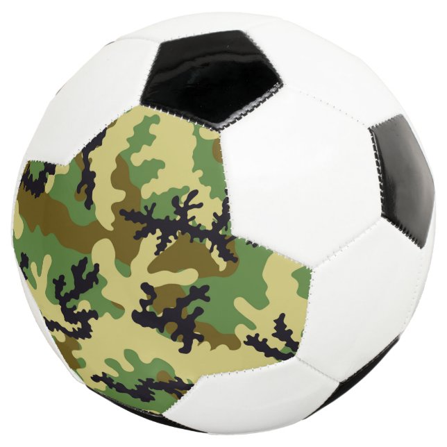 Balón De Fútbol Camuflaje de Woodland (Tres cuartos)