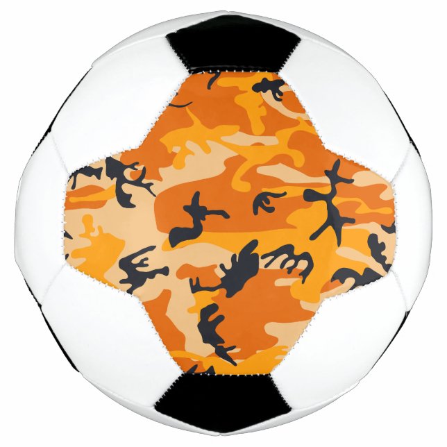 Balón De Fútbol Camuflaje naranja, Ejército (Anverso)