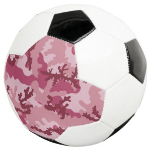 Balón De Fútbol Camuflaje rosa