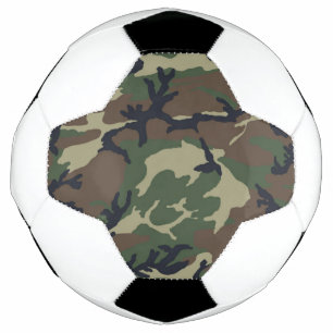 Balón De Fútbol Camuflaje verde marrón