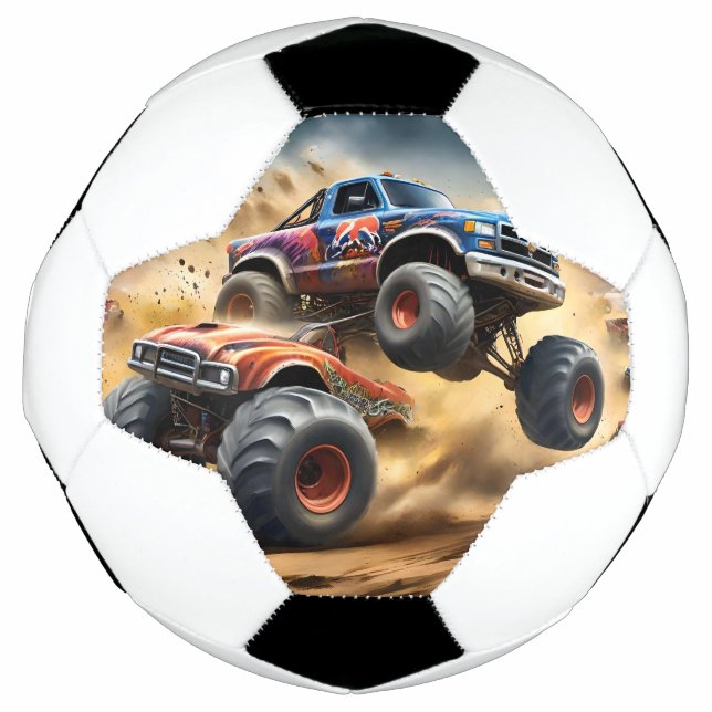 Balón De Fútbol Caos en las ruedas: Monster Truck Smash Derby (Anverso)