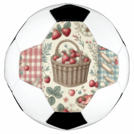 Balón De Fútbol Cesta de Frutas Gingham Diversión