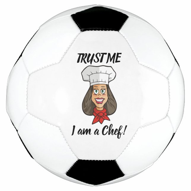 Balón De Fútbol Chef femenino (Anverso)