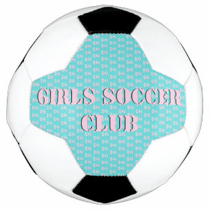 Balón De Fútbol Chicas de texto rosado lindo Fútbol