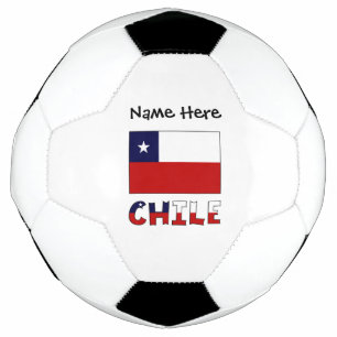 Balón De Fútbol Chile Bandera Chilena Personalizada