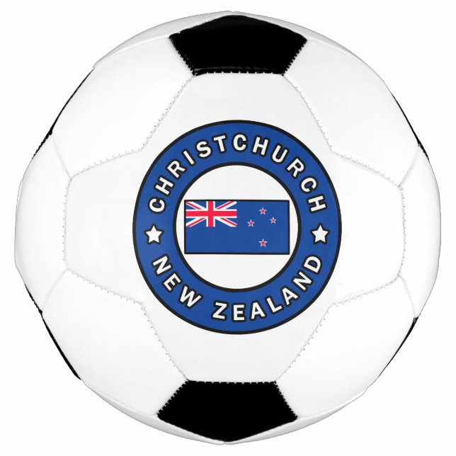 Balón De Fútbol Christchurch Nueva Zelanda (Anverso)