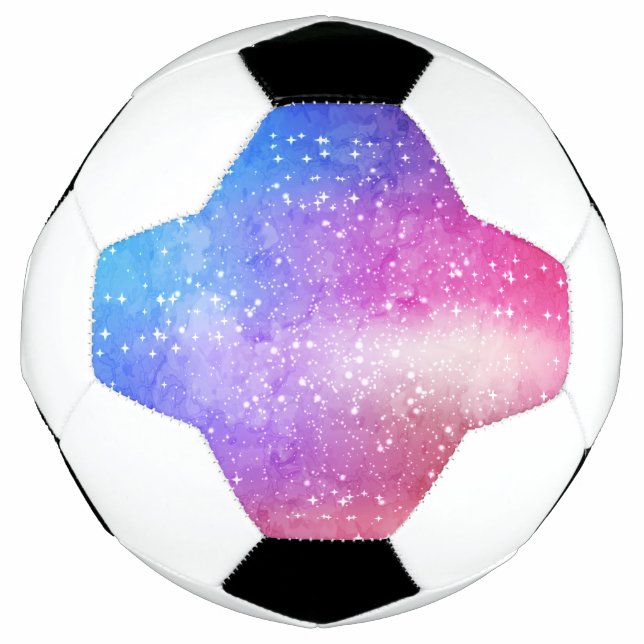 Balón De Fútbol Cielo de galaxia azul púrpura