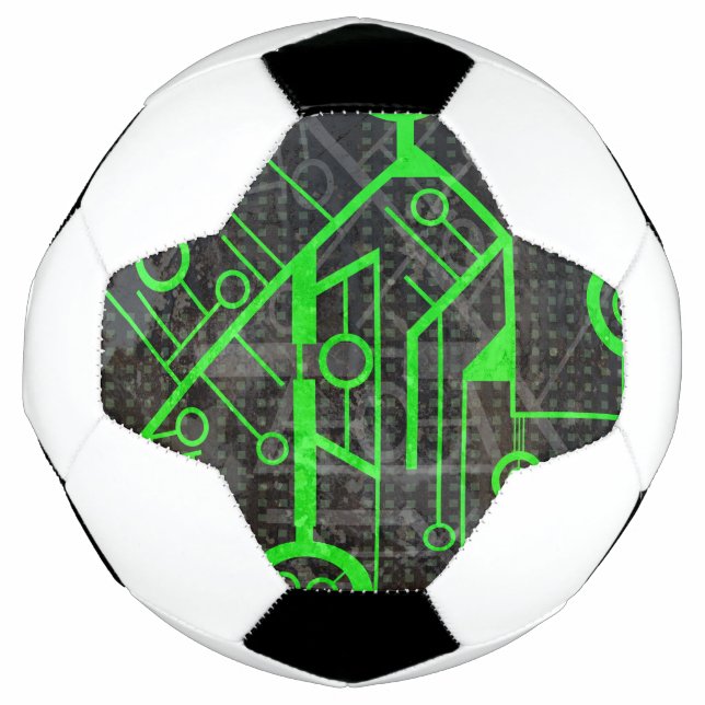 Balón De Fútbol Circuito verde (Anverso)