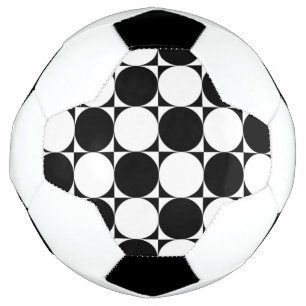 BALÓN DE FÚTBOL CÍRCULOS NEGROS Y BLANCOS