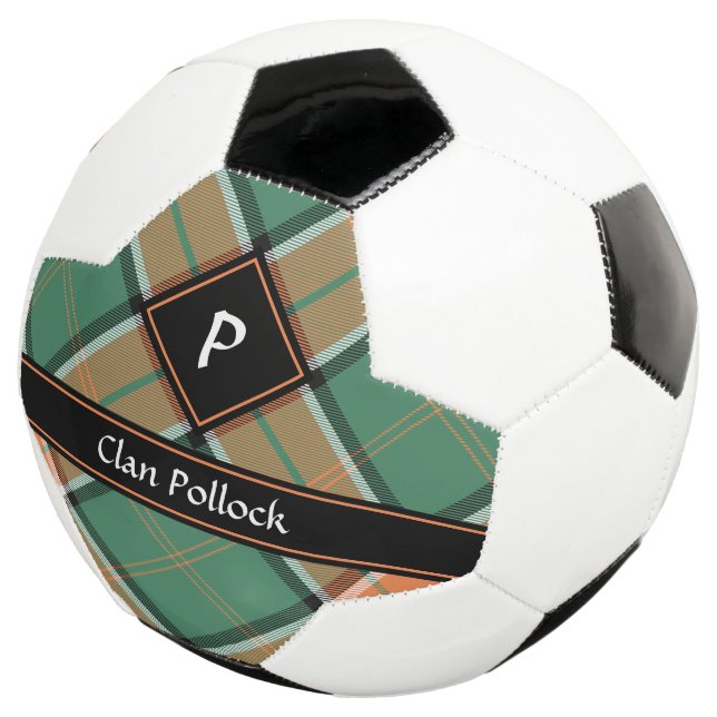 Balón De Fútbol Clan Pollock Tartan Soccer Ball (Tres cuartos)