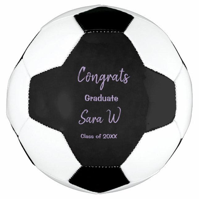 Balón De Fútbol Clase de felicitaciones de add year name school co (Anverso)