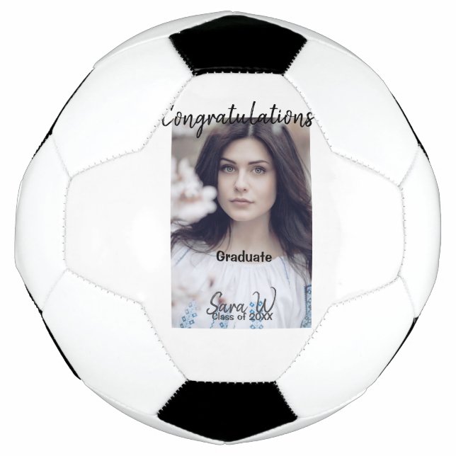 Balón De Fútbol Clase de felicitaciones de add year name school co (Anverso)