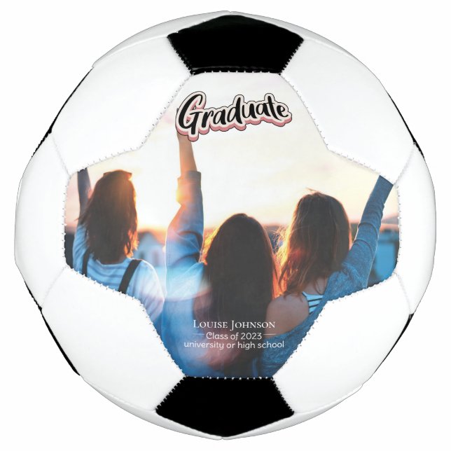 Balón De Fútbol Clase de Invitación de graduación de 2023 (Anverso)